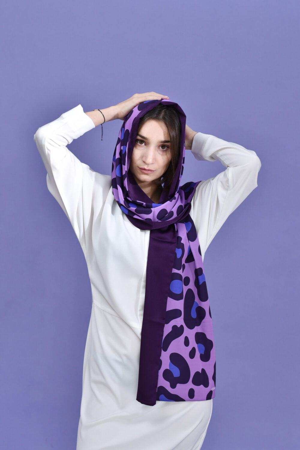 გრძელი ორმხრივი თავსაბურავი Purple