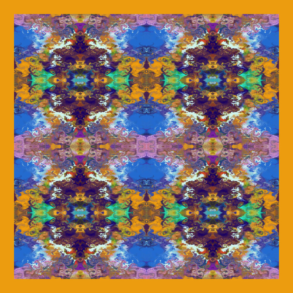 აბრეშუმის თავსაბურავი Kaleidoscope - Image 2